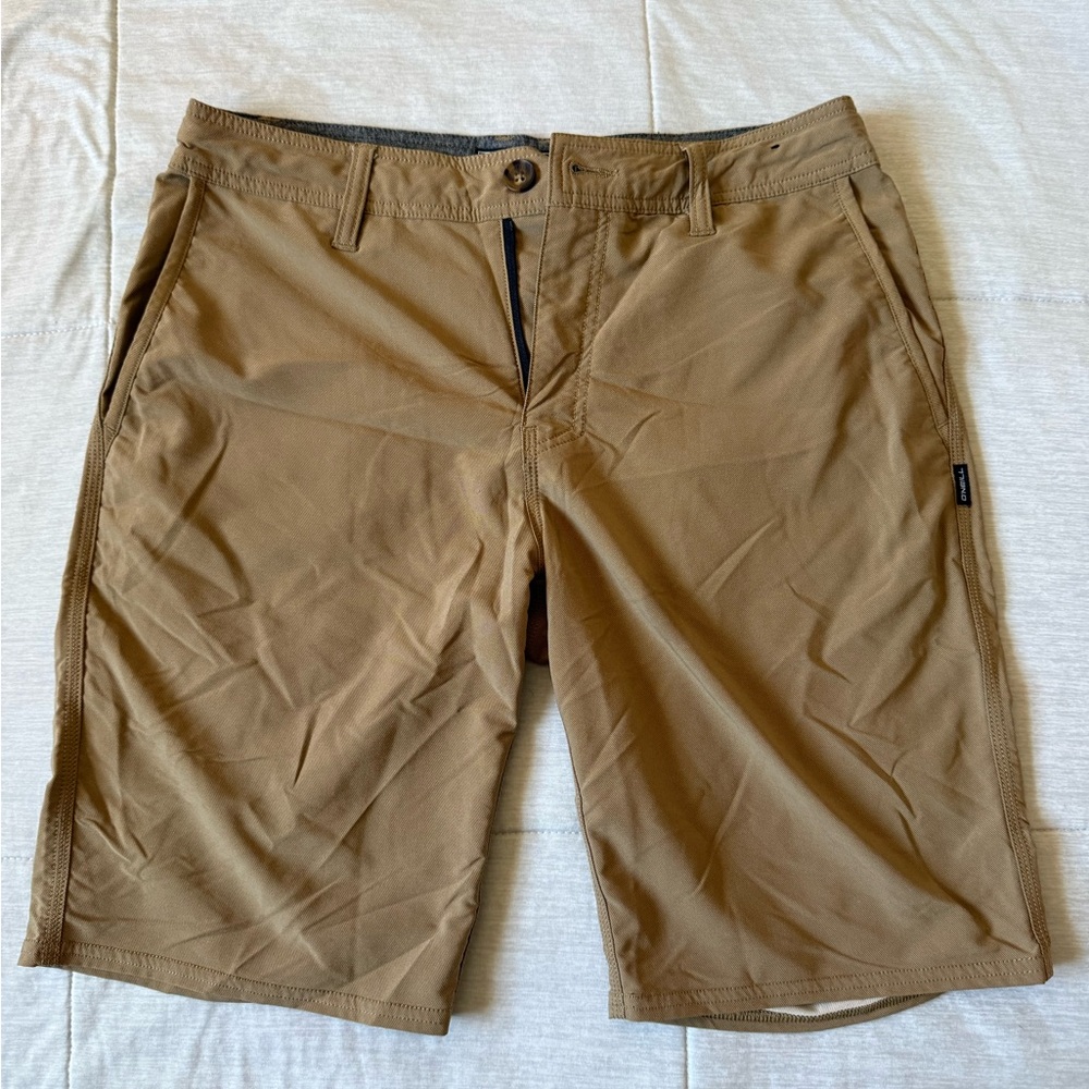 O'Neill Men's Brown Flat Front Shorts